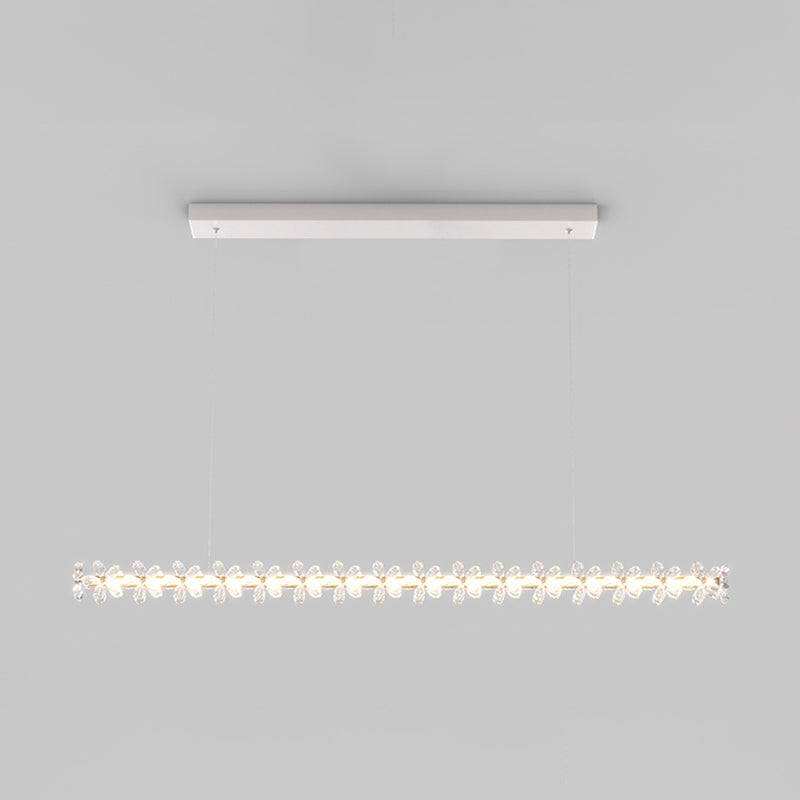 Modern Style Island Lamp LED Island Hanging Light with Crystal for Bedroom