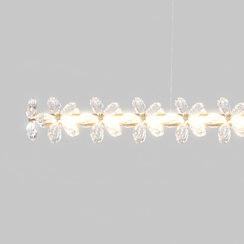 Modern Style Island Lamp LED Island Hanging Light with Crystal for Bedroom