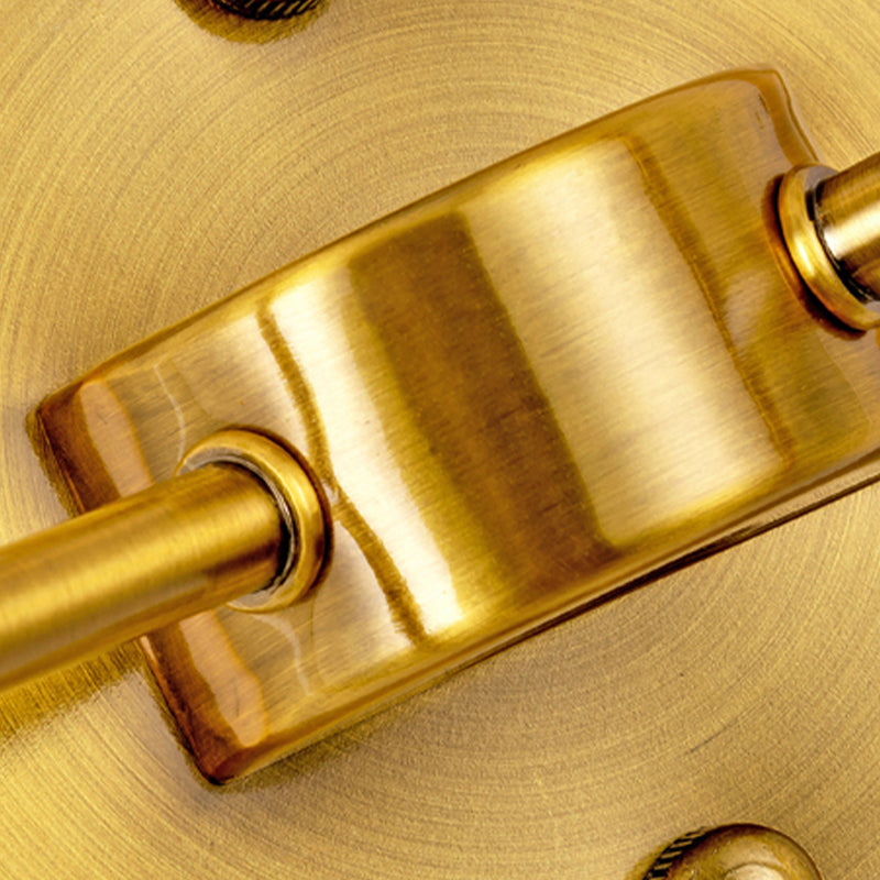 Gold Modern Metal Wall Sconce Cone Shape Wall Light with Fabric Shade for Bedroom