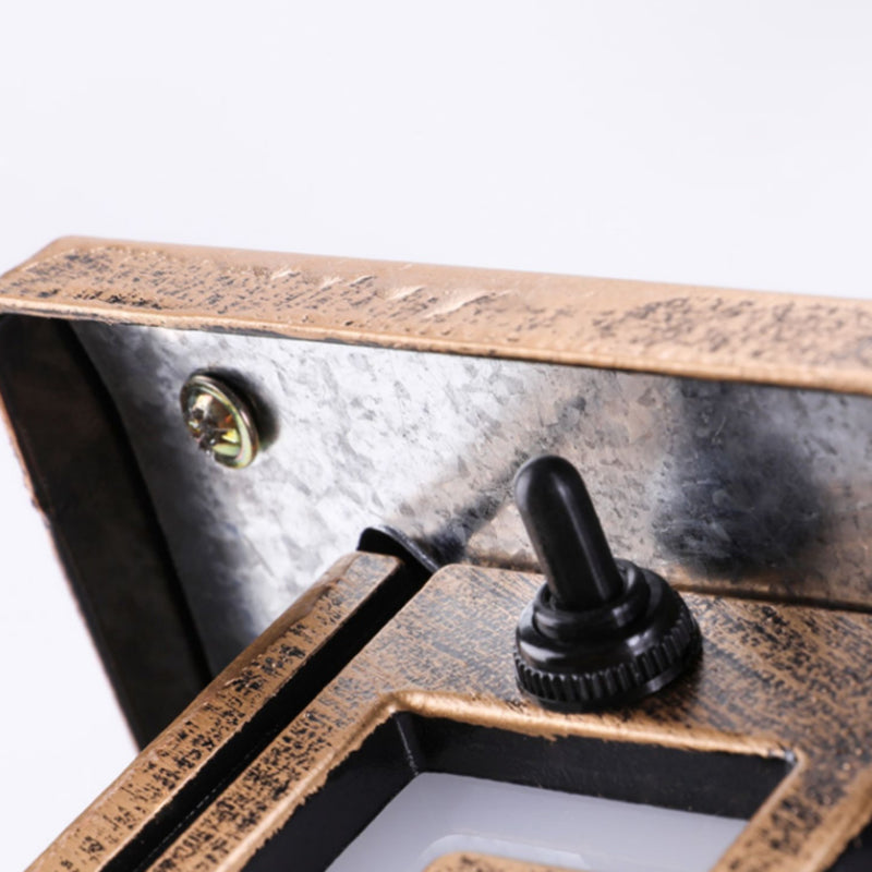 Metal LED Solar Lighting Fixture with Acrylic Shade for Garden