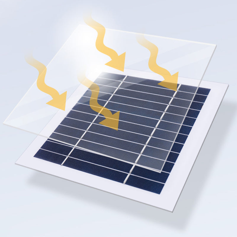 Modern Minimalist LED Solar Lighting Fixture with Acrylic Shade for Garden