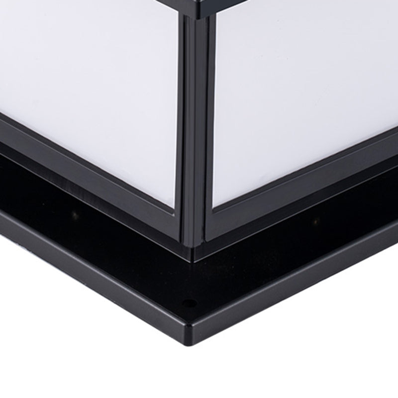 Simple Style LED Solar Lighting Fixture with Acrylic Shade for Garden