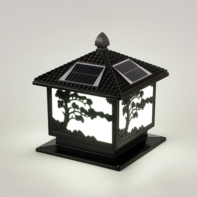 Modern Creative LED Solar Lighting Fixture with Acrylic Shade for Garden
