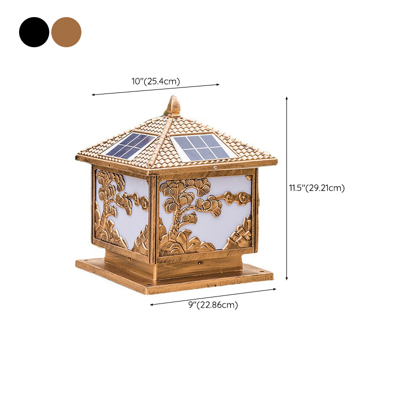 Modern Creative LED Solar Lighting Fixture with Acrylic Shade for Garden