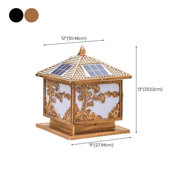 Modern Creative LED Solar Lighting Fixture with Acrylic Shade for Garden