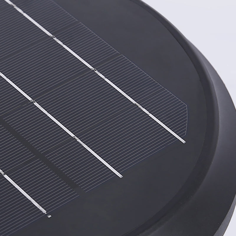 Contemporary Pillar Light with Cone Shaped Shade for Courtyard