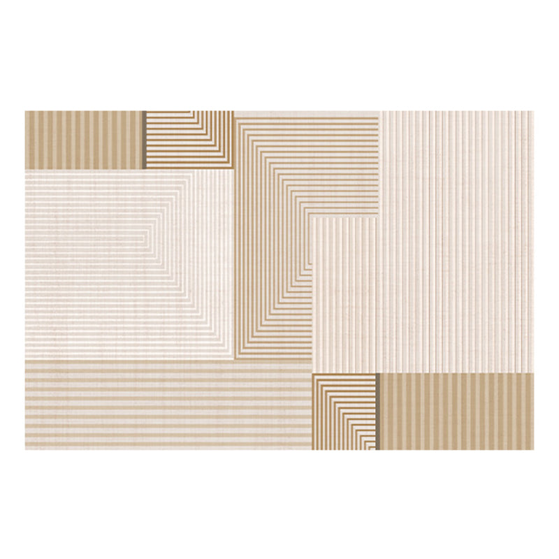 Modern Minimalist Plain Carpet Line Indoor Rug Non-slip Area Carpet for Living Room