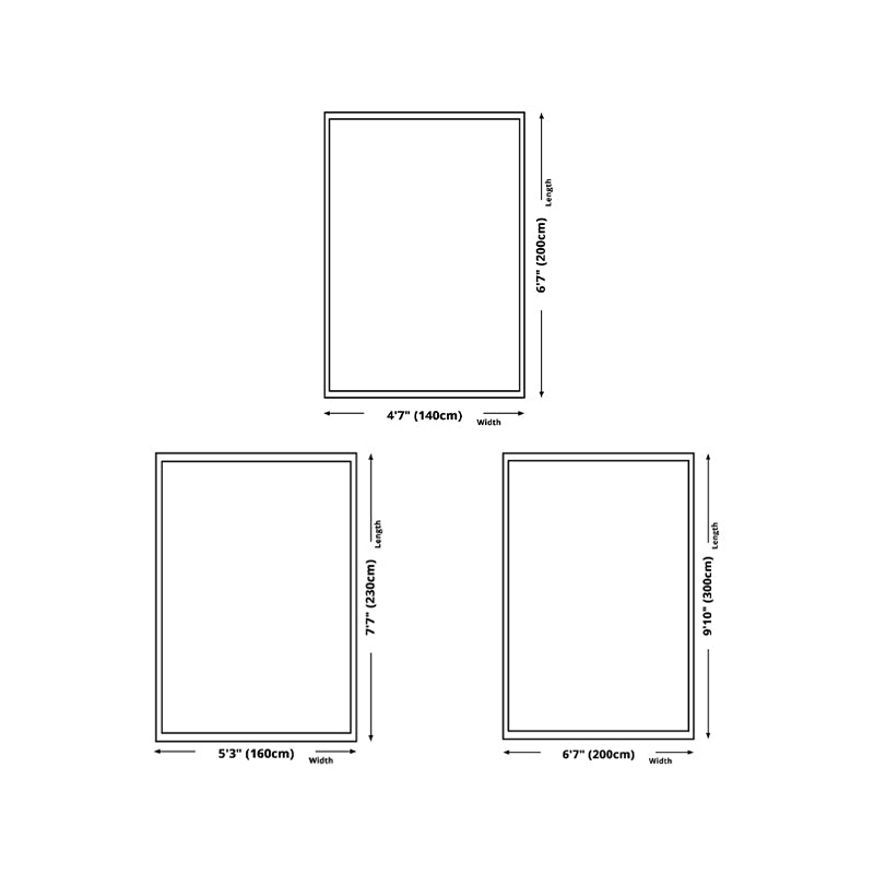 Modern Simple Striped Rug Polyester Indoor Rug Non-slip Area Carpet for Living Room