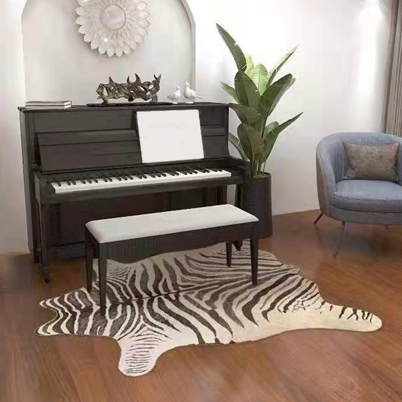 Modern Animal Rug Imitation Cowhide Carpet Anti-slip Indoor Rug for Living Room and Bedroom