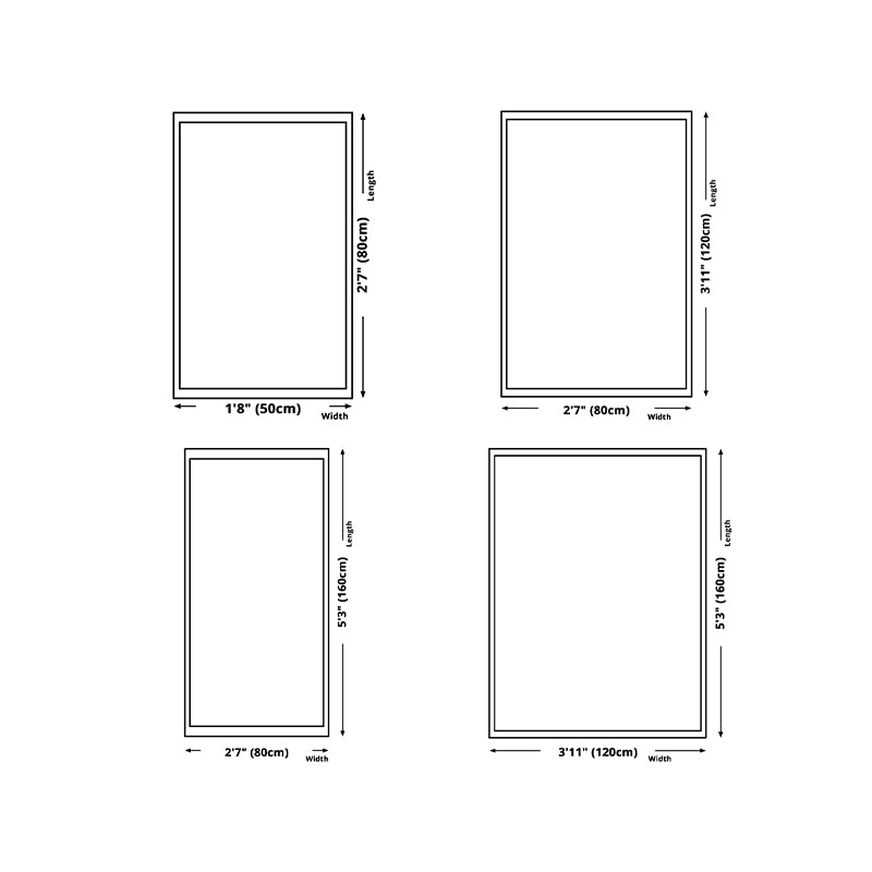 Vintage Check Rug Polyester Indoor Rug Non-Slip Area Carpet for Living Room and Bedroom