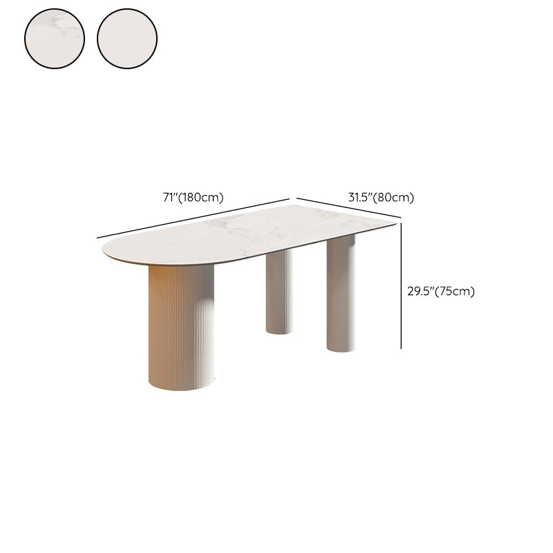 1/2/4/5 Pcs Stone 3 Legs Standard Height Dinette Table with Chair
