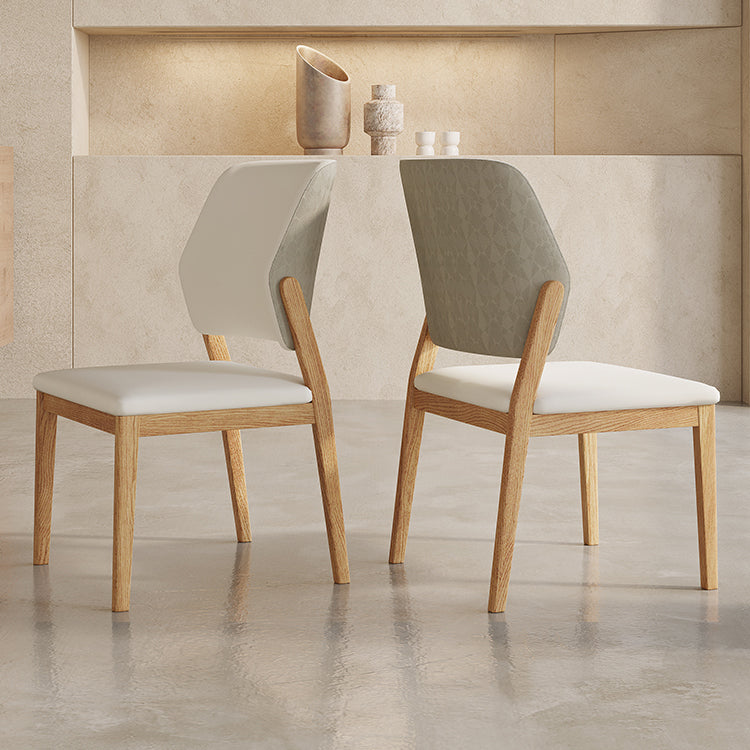Contemporary Style Solid Wood 4 Legs Home Use Dining Side Chair