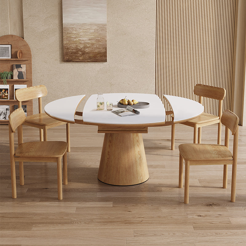 Contemporary Style Solid Wood 4 Legs Home Use Dining Side Chair
