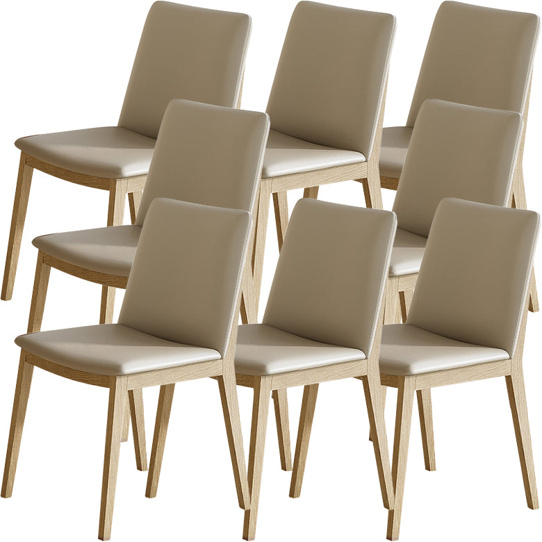Contemporary Style Solid Wood 4 Legs Home Use Dining Side Chair