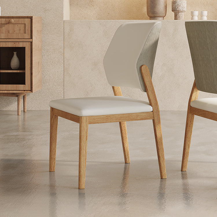 Contemporary Style Solid Wood 4 Legs Home Use Dining Side Chair