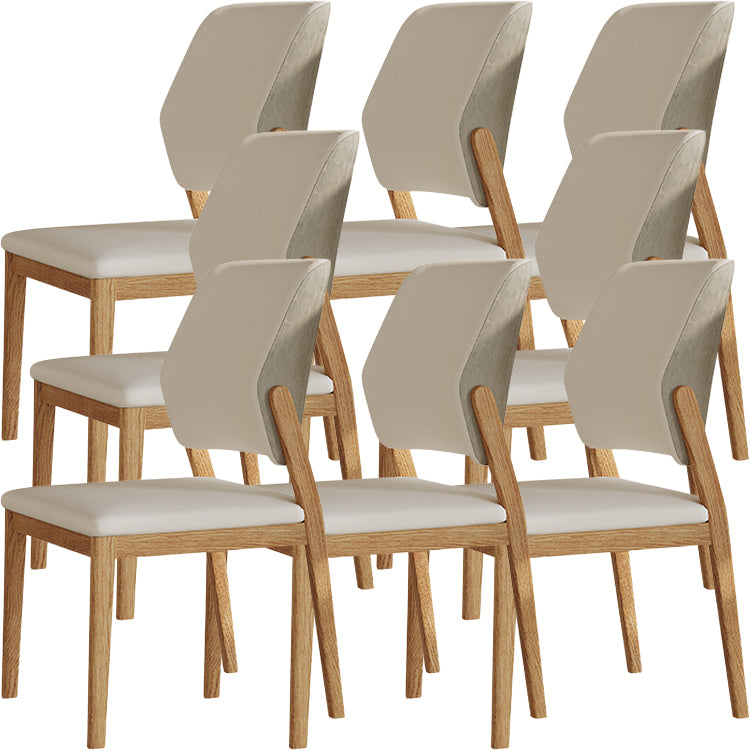 Contemporary Style Solid Wood 4 Legs Home Use Dining Side Chair