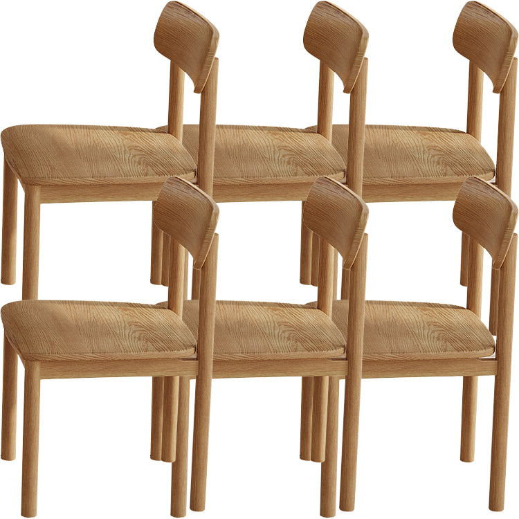 Contemporary Style Solid Wood 4 Legs Home Use Dining Side Chair