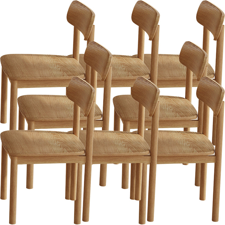Contemporary Style Solid Wood 4 Legs Home Use Dining Side Chair