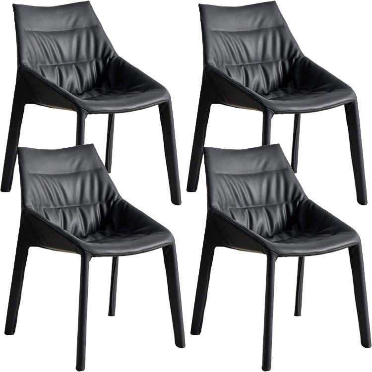 Contemporary Style Faux Leather Parsons Home Dining Side Chair