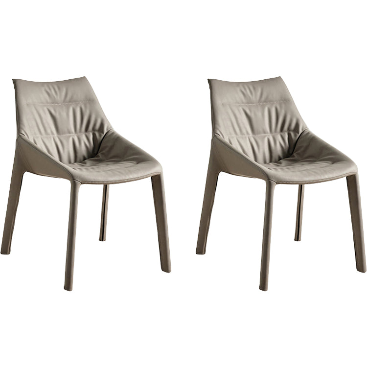 Contemporary Style Faux Leather Parsons Home Dining Side Chair
