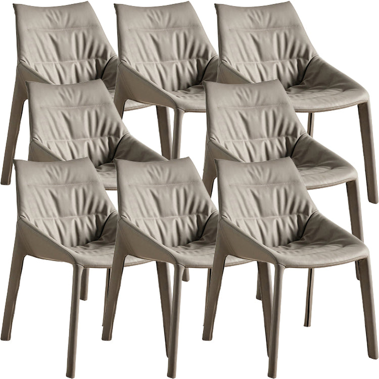 Contemporary Style Faux Leather Parsons Home Dining Side Chair