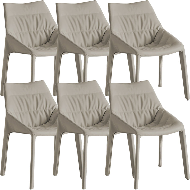 Contemporary Style Faux Leather Parsons Home Dining Side Chair