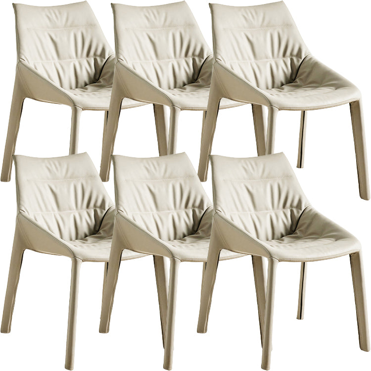 Contemporary Style Faux Leather Parsons Home Dining Side Chair
