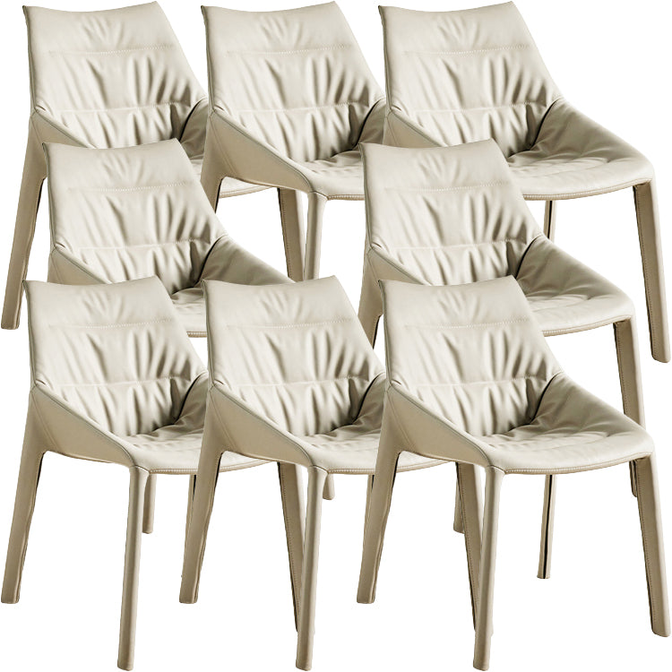 Contemporary Style Faux Leather Parsons Home Dining Side Chair