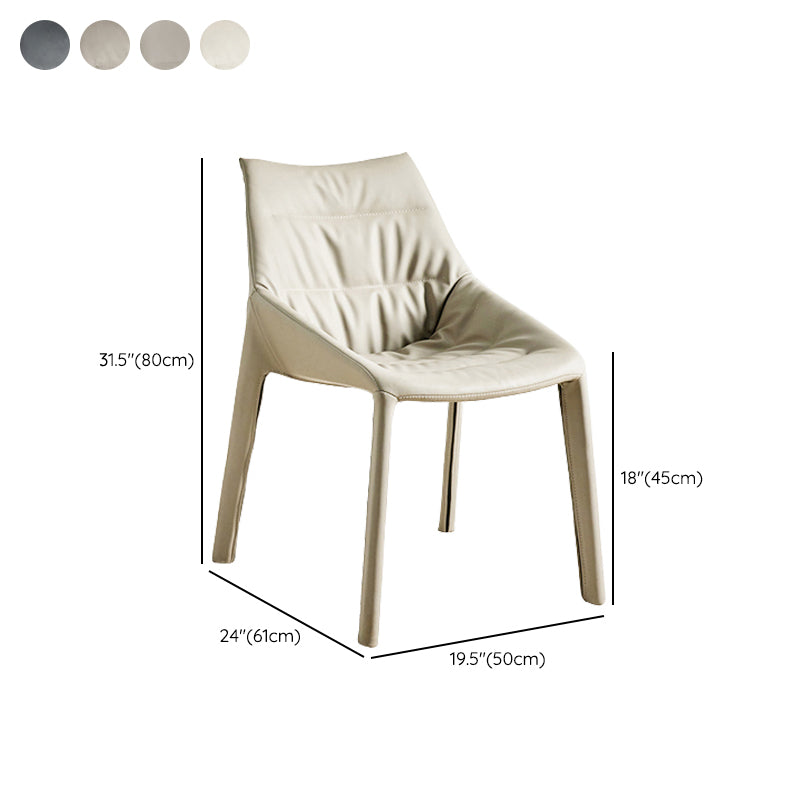Contemporary Style Faux Leather Parsons Home Dining Side Chair