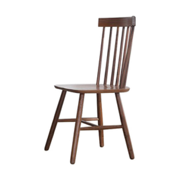 Contemporary Style Slat Back Solid Wood Home Dining Side Chair