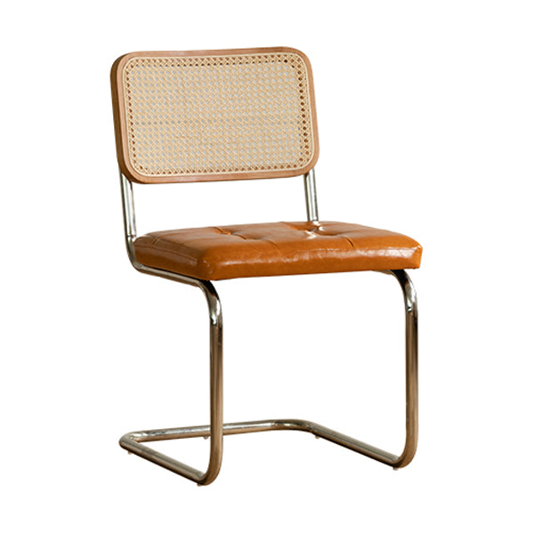Contemporary Style Open Back Leather Upholstered Home Dining Chairs