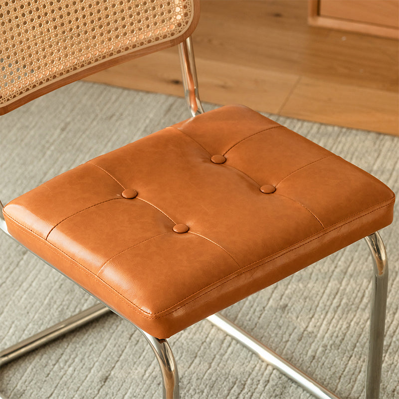 Contemporary Style Open Back Leather Upholstered Home Dining Chairs