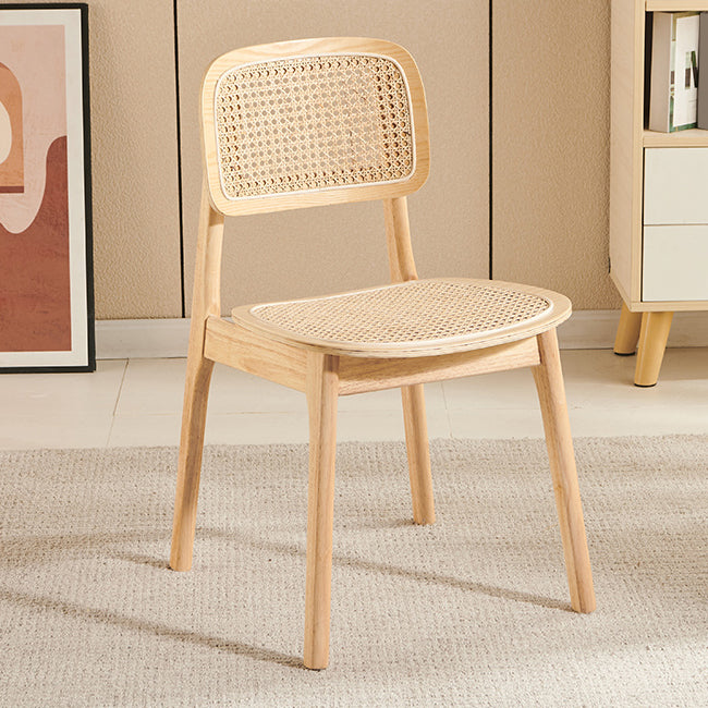 Contemporary Solid Wood Indoor Open Back Armless Dining Chair