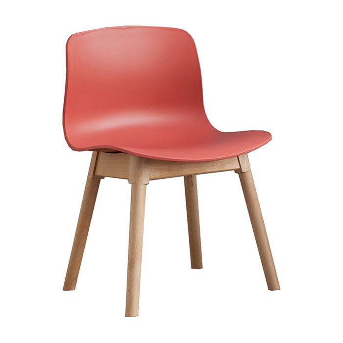 Contemporary Dining Room Wood Parsons Armless Dining Side Chair