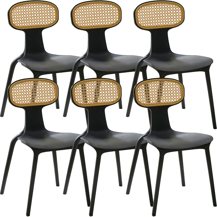 Contemporary Indoor Plastic King Louis Back Dining Side Chair