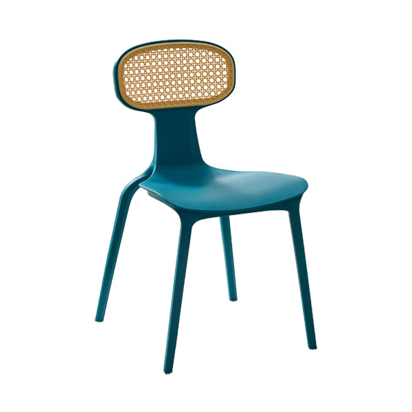 Contemporary Indoor Plastic King Louis Back Dining Side Chair