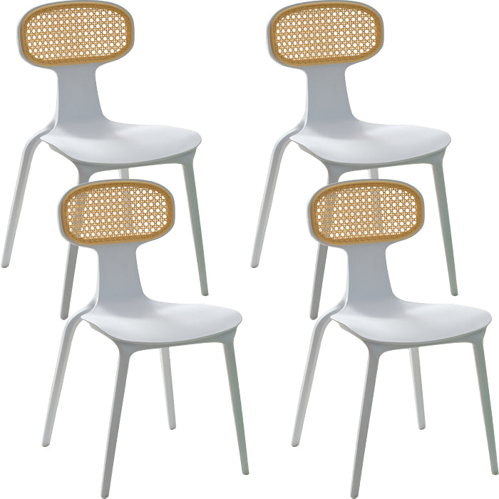 Contemporary Indoor Plastic King Louis Back Dining Side Chair