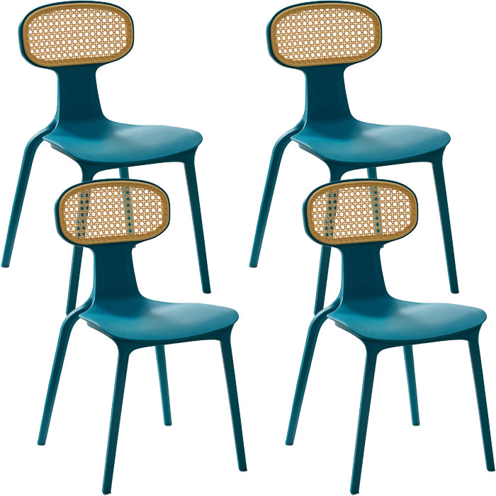 Contemporary Indoor Plastic King Louis Back Dining Side Chair