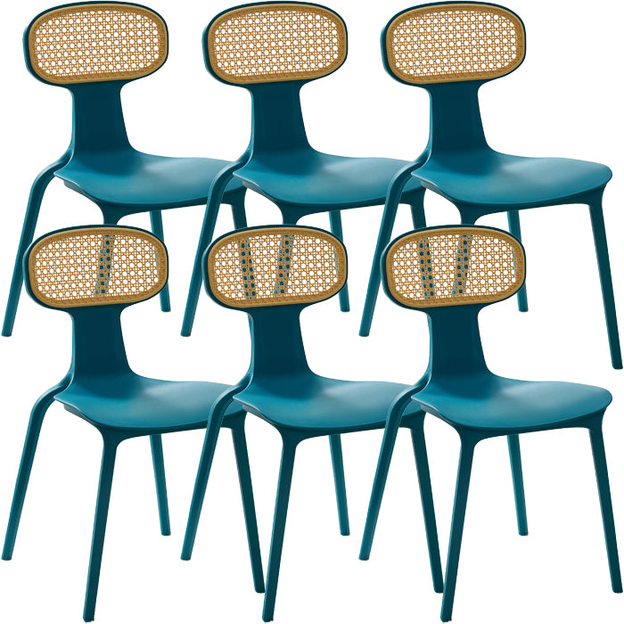 Contemporary Indoor Plastic King Louis Back Dining Side Chair