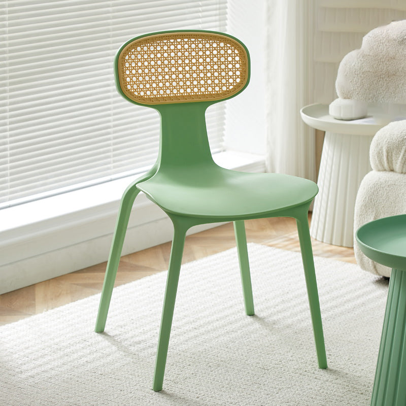 Contemporary Indoor Plastic King Louis Back Dining Side Chair