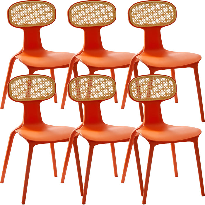 Contemporary Indoor Plastic King Louis Back Dining Side Chair
