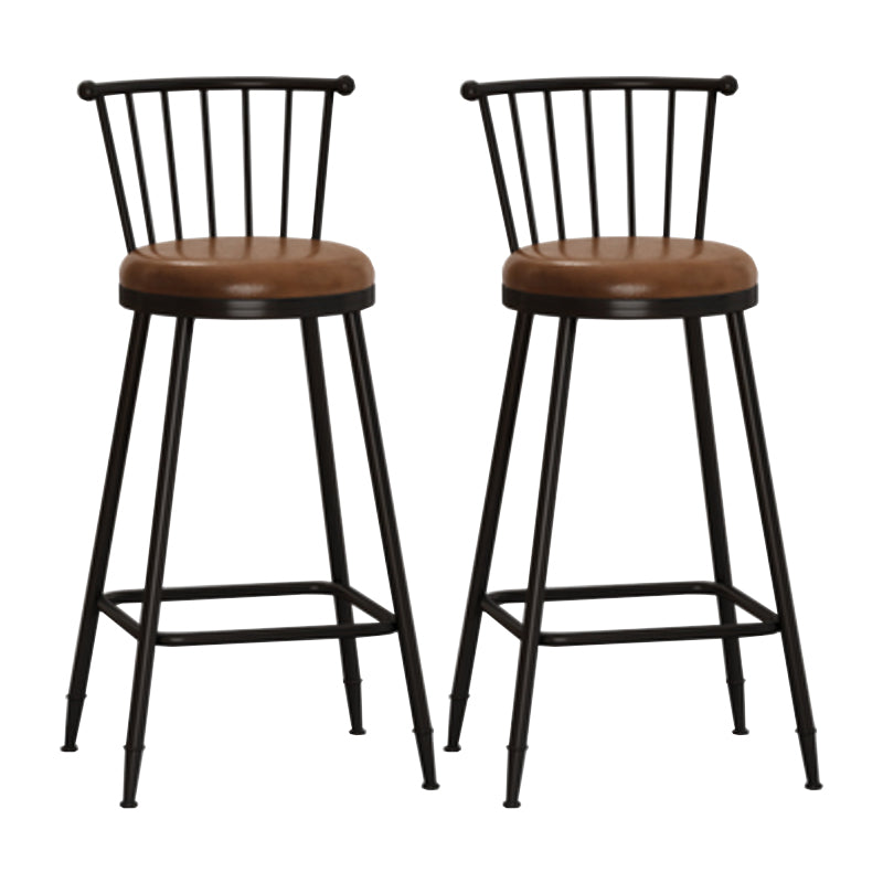 Armless Counter Height Stools with Footrest, Contemporary for Bristol
