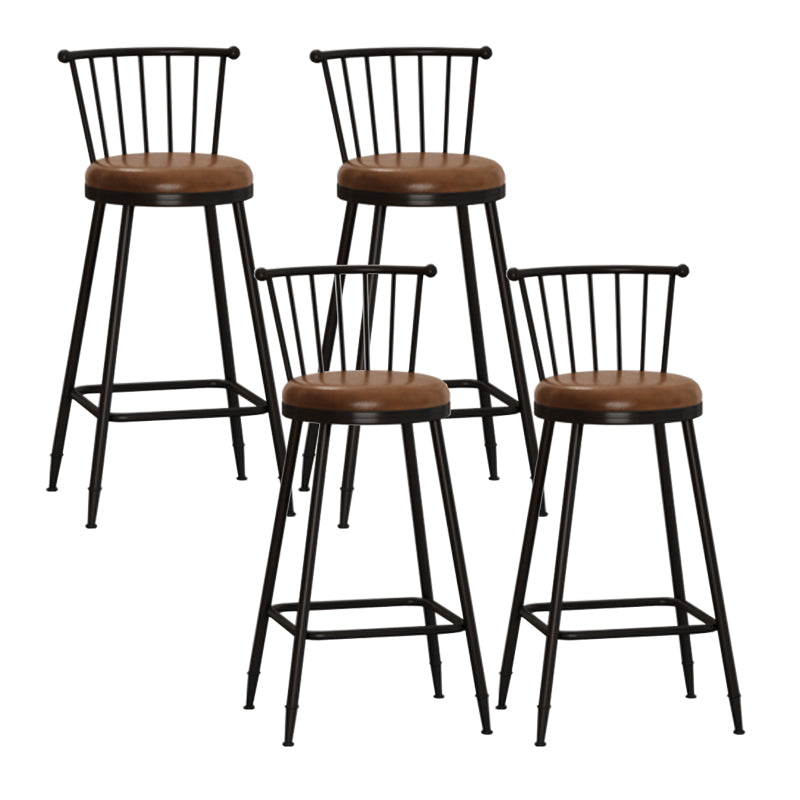 Armless Counter Height Stools with Footrest, Contemporary for Bristol