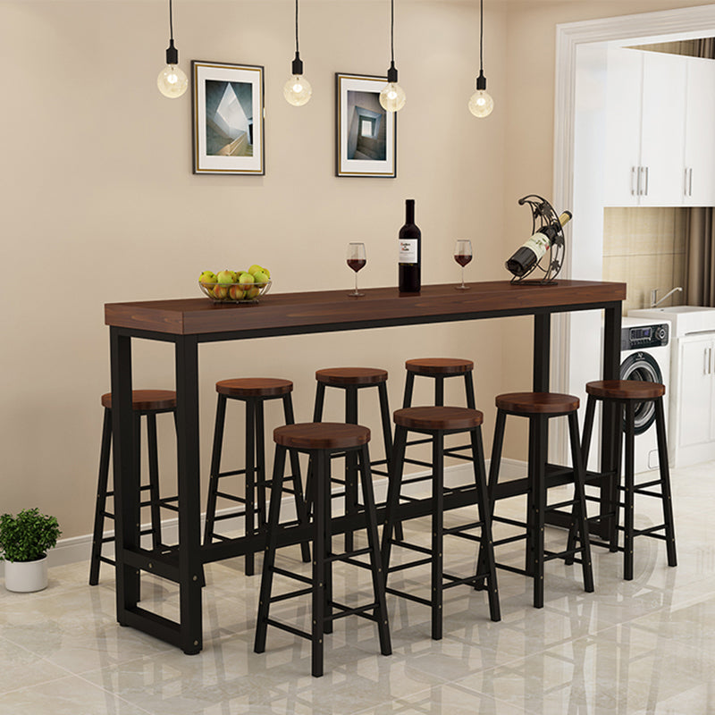 Armless Counter Height Stools with Footrest, Contemporary for Bristol