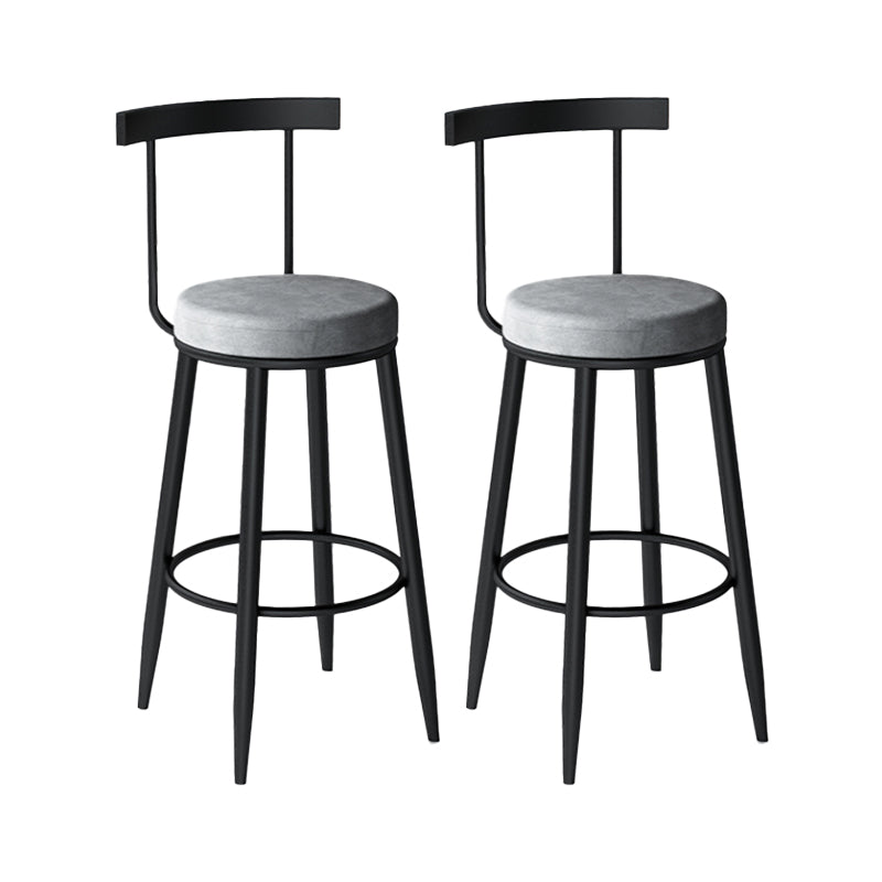 Armless Counter Height Stools with Footrest, Contemporary for Bristol