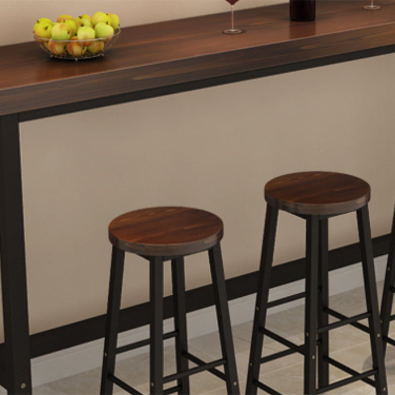 Armless Counter Height Stools with Footrest, Contemporary for Bristol