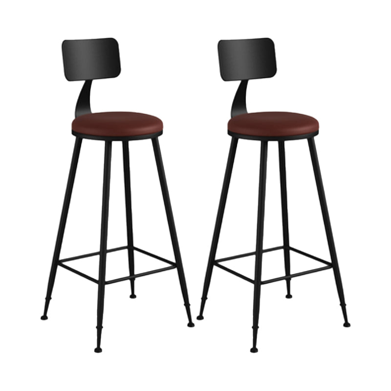 Armless Counter Height Stools with Footrest, Contemporary for Bristol