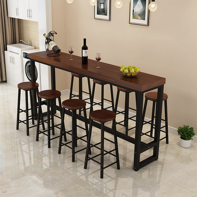 Armless Counter Height Stools with Footrest, Contemporary for Bristol