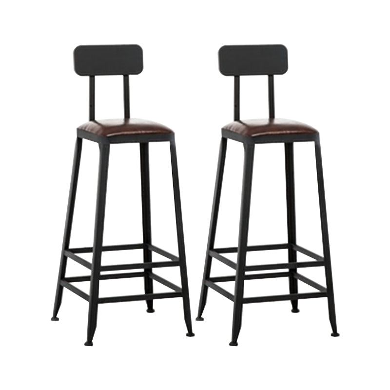 Armless Counter Height Stools with Footrest, Contemporary for Bristol