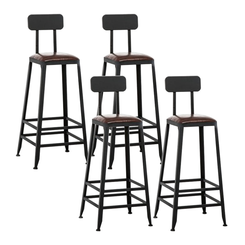 Armless Counter Height Stools with Footrest, Contemporary for Bristol